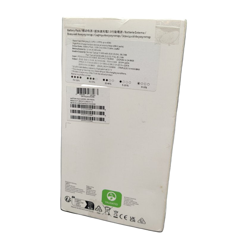 Cargador Usb C Samsung 45w Eb-P4520xuegww Beige 20.000 Mah