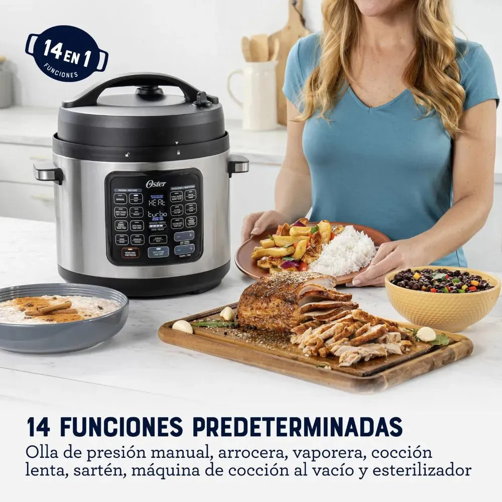 MultiOlla Turbo Multicooker Oster CKSTPCECT57DF Gris 5.7 Litros