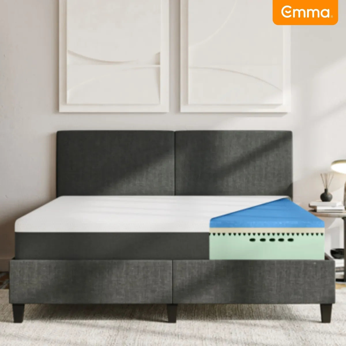 Colchón Emma Hybrid Premium 2 Plazas 150x190x25 cm