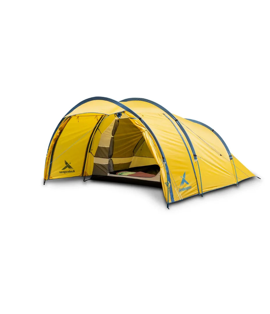 Carpa Acampar 4 Personas Andesgear Ocoa 4 Estaciones Amarillo