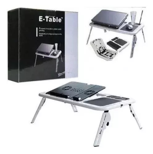 Mesa Escritorio Generico E-Table Ld09 Blanco/Negro