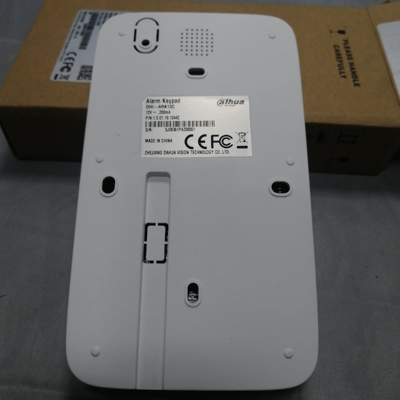 Teclado De Alarma Dahua Dhi-Ark10C Blanco