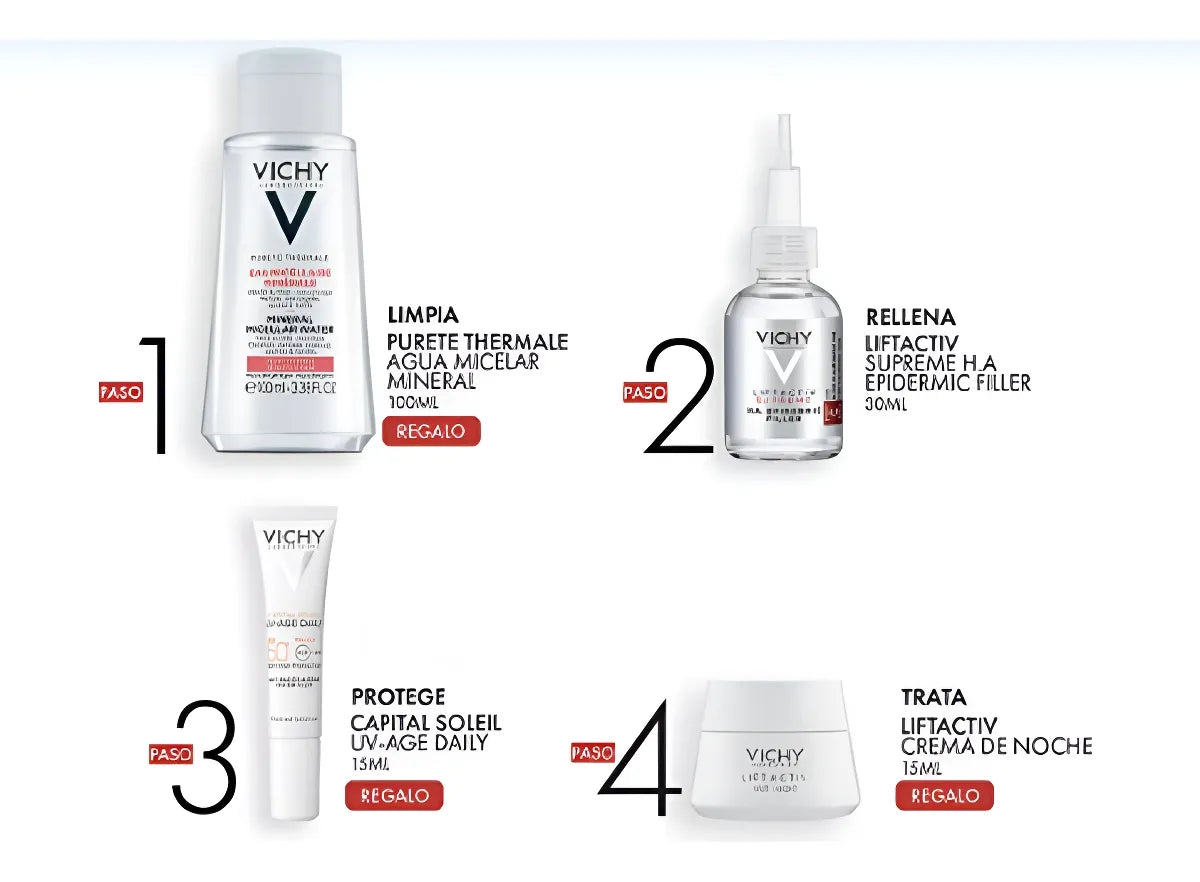 Set Rutina  Reafirmate Vichy Paso Del 1 Al 4