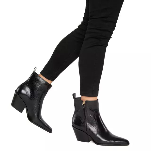Botines  Con Taco Garcel Beve270  Floater Beverly Negro 39 Femenino