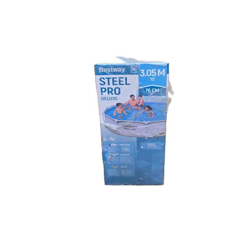 Piscina Redonda Con Filtro Deluxe Bestway 561pq Gris 3.O'5 M
