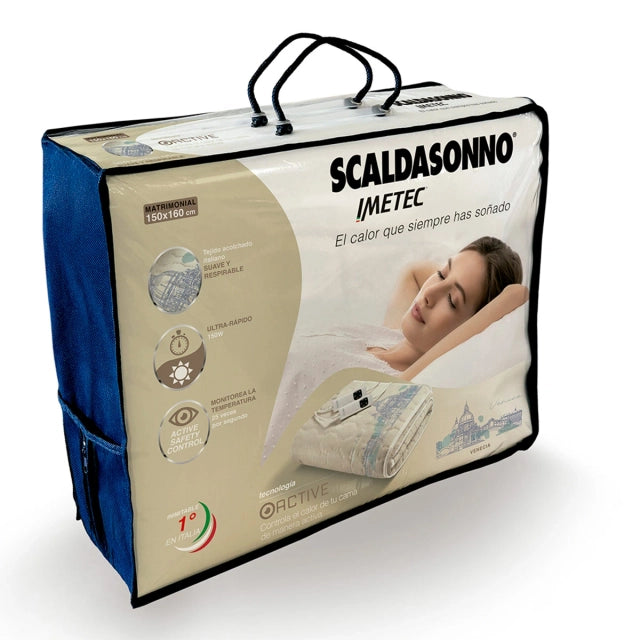 Calientacama Imetec Scaldasonno Beige 150x160 cm, 2 Plazas