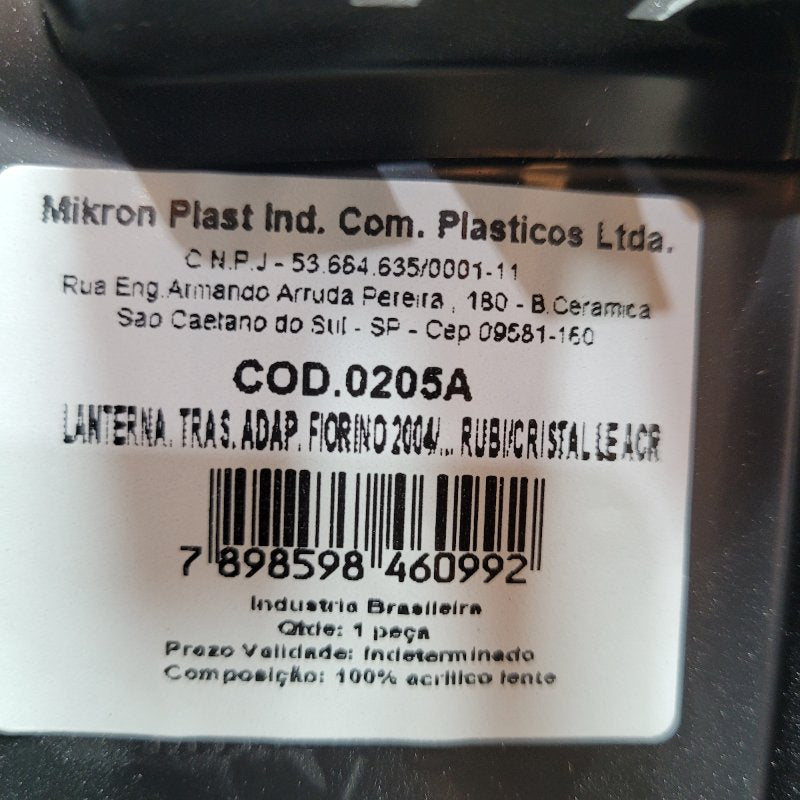 Pack De 2  Focos Para  Fiat   Fiorino Mikron Trasero Izquierdo Y Derecho