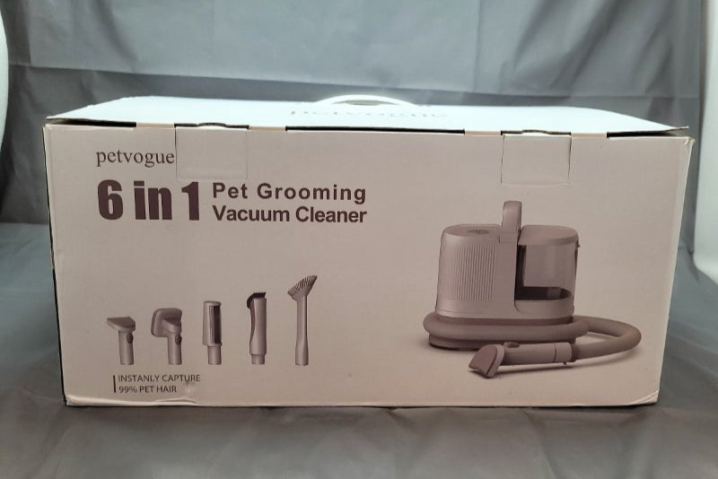 Kit De Aseo Para Perros Y Aspiradora Cortadora Pet Vogue 6 En 1 Blanco