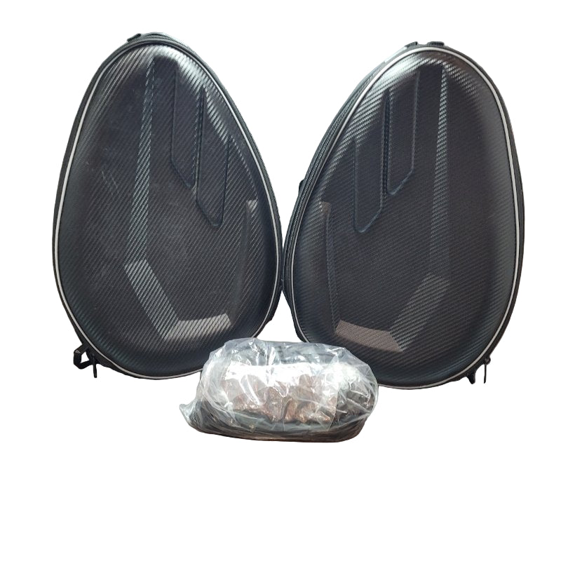 Bolsas Cycle Para Motocicletas Carbon Black 36 L 2 Unidad