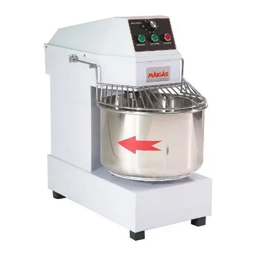 Amasadora Industrial Maigas HS30 12 kg/ 35 Litros, Blanco