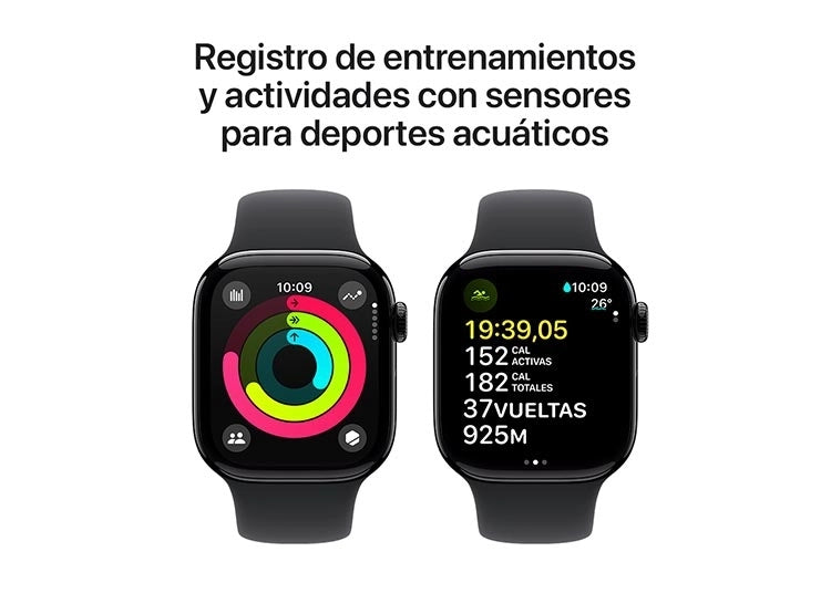 Reloj Apple Watch Series 10 A3001 Jet Black Al Black 42mm (M/L)