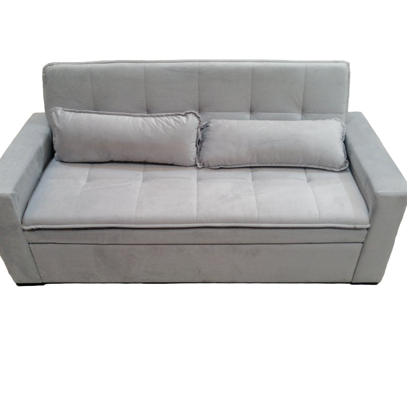 Sofa Cama  2 Cuerpos + 2 Cojines Diqualita Londres Gris