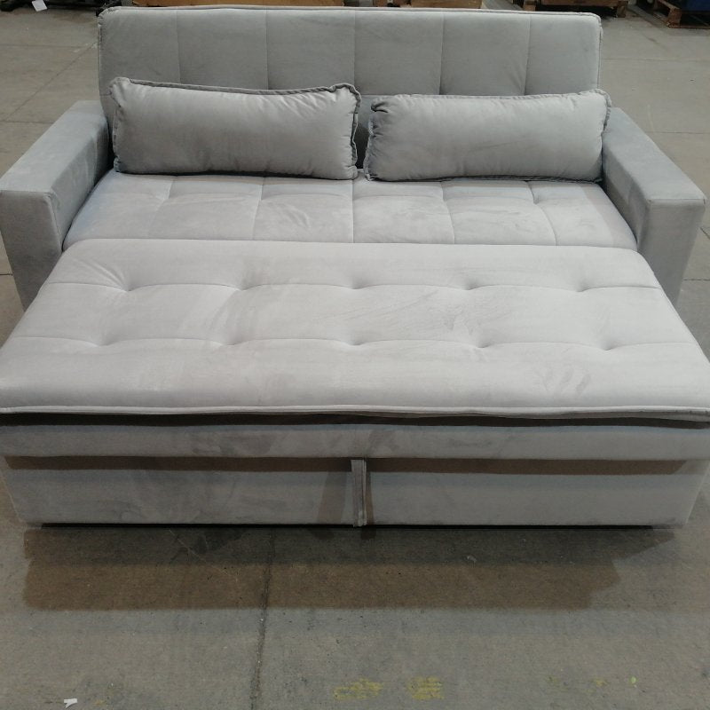 Sofa Cama  2 Cuerpos + 2 Cojines Diqualita Londres Gris