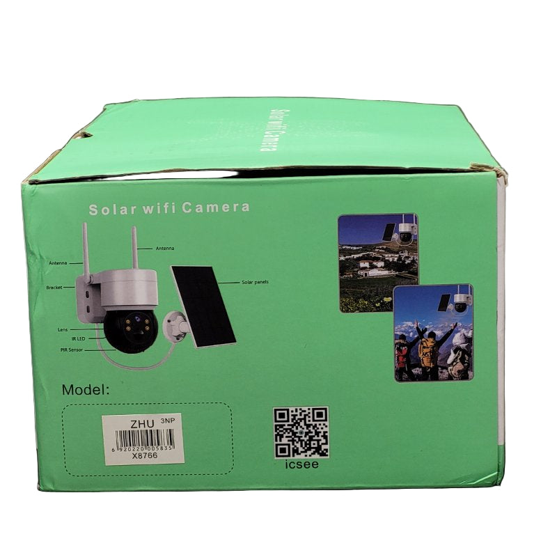 Cámara Solar Wifi Genérico X8766 Blanco