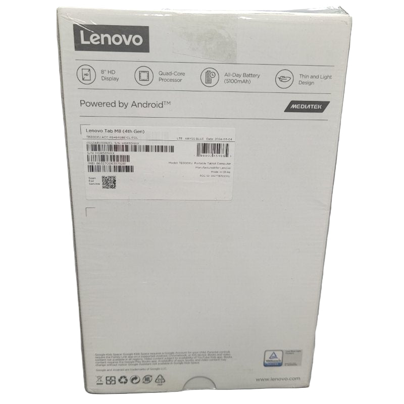 Tablet (4th Gen) Lenovo M8 +Folio Case /Tb300xu Abyss Blue Ram: 4gb / Rom: 64gb