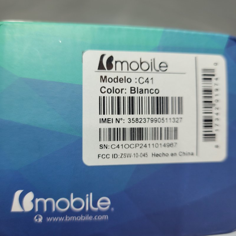 Celular Almeja Bmobile C41 Blanco
