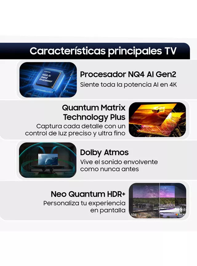 Televisor Neo QLED Samsung QN75QN85FAGXZS 75 Pulgadas