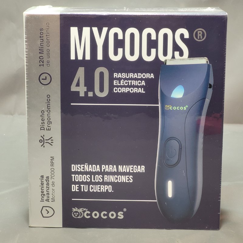 Rasuradora Electrica Corporal Mycocos 4.0 Inalambrica Azul Masculino