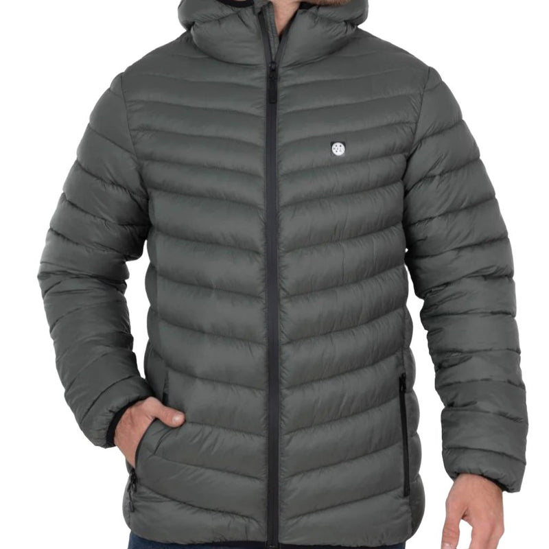 Parka maui and sons hombre modelo 5k245 gris, talla l