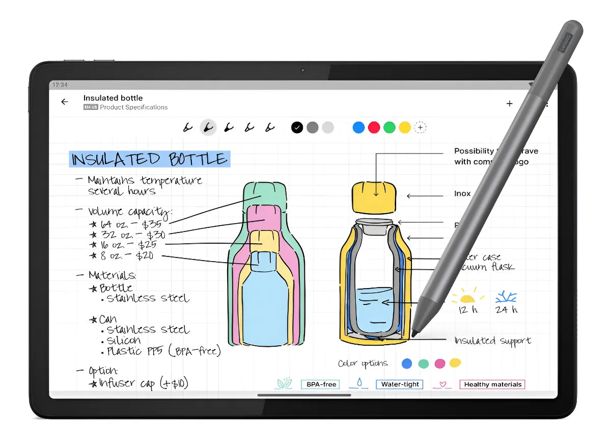 Tablet + Folio Case + Lápiz Lenovo Tb330fu M11 Seafoam Green Ram: 4gb / Rom: 128gb