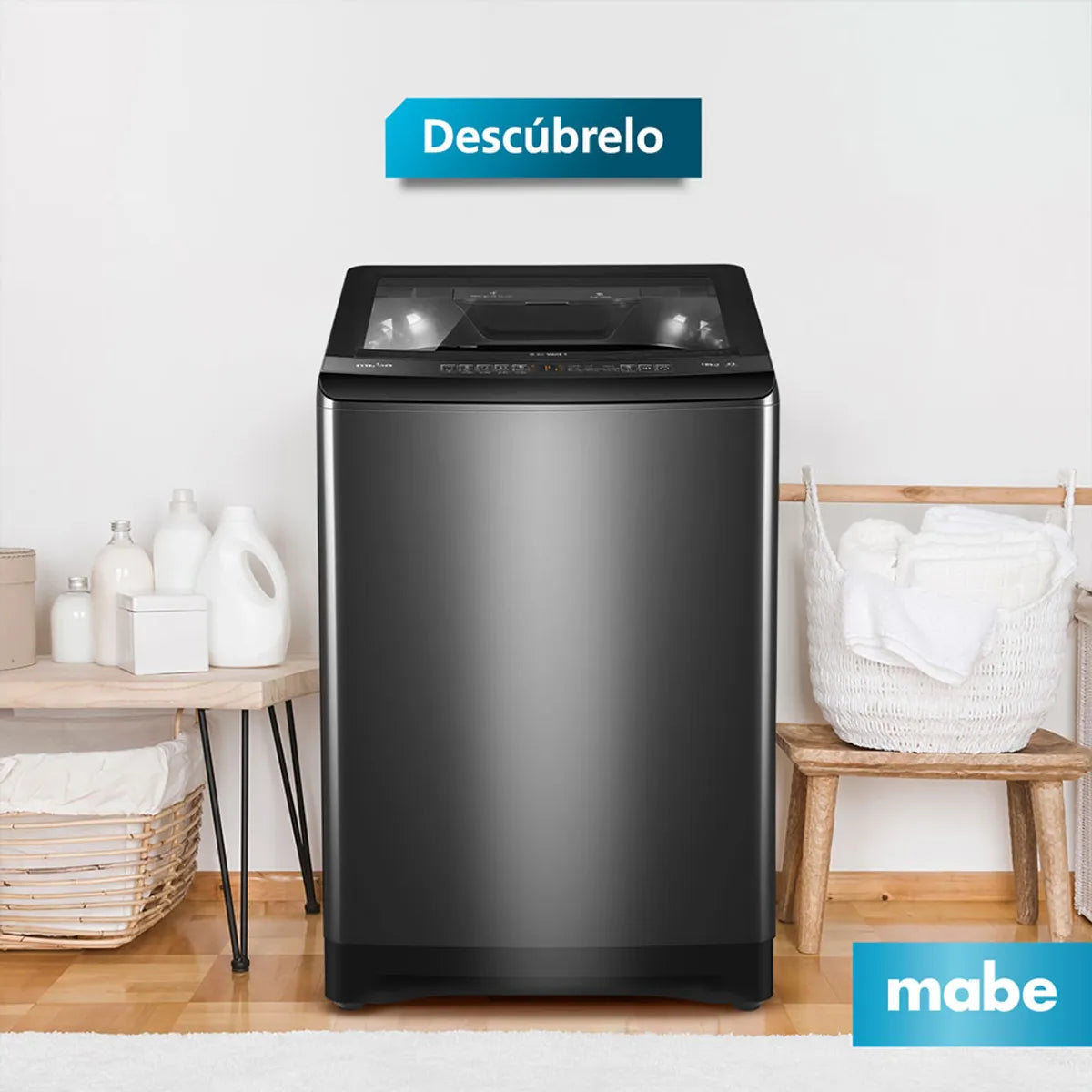 Lavadora Automática Mabe LMA9120WDGCL0 19 kg, Gris