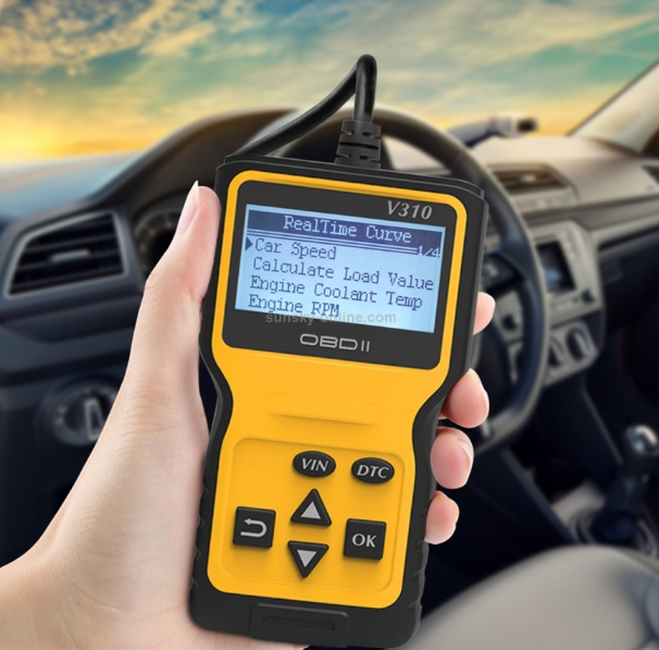 Escáner Automotriz V310 OBD2 con Lectura en Tiempo Real y Diagnóstico Fácil