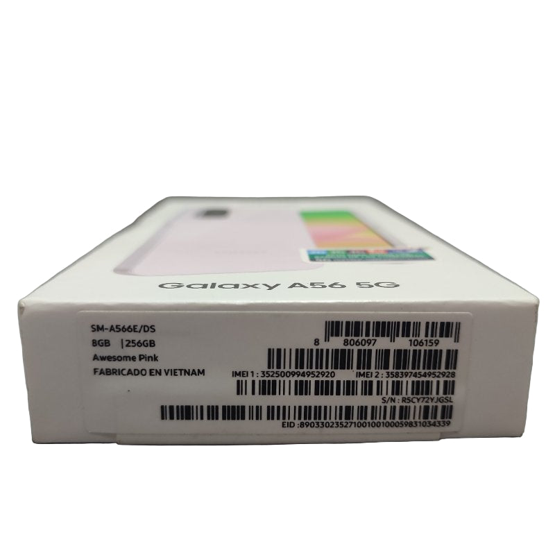 Celular Galaxy A56 5g Samsung Sm-A566e/Ds Awesome Pink Ram: 8gb / Rom: 256gb