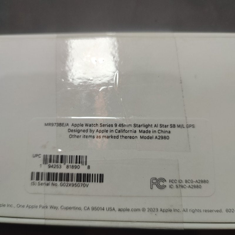 Reloj Apple Watch Series 9 A2980 Starlight All Star 45mm (M/L)