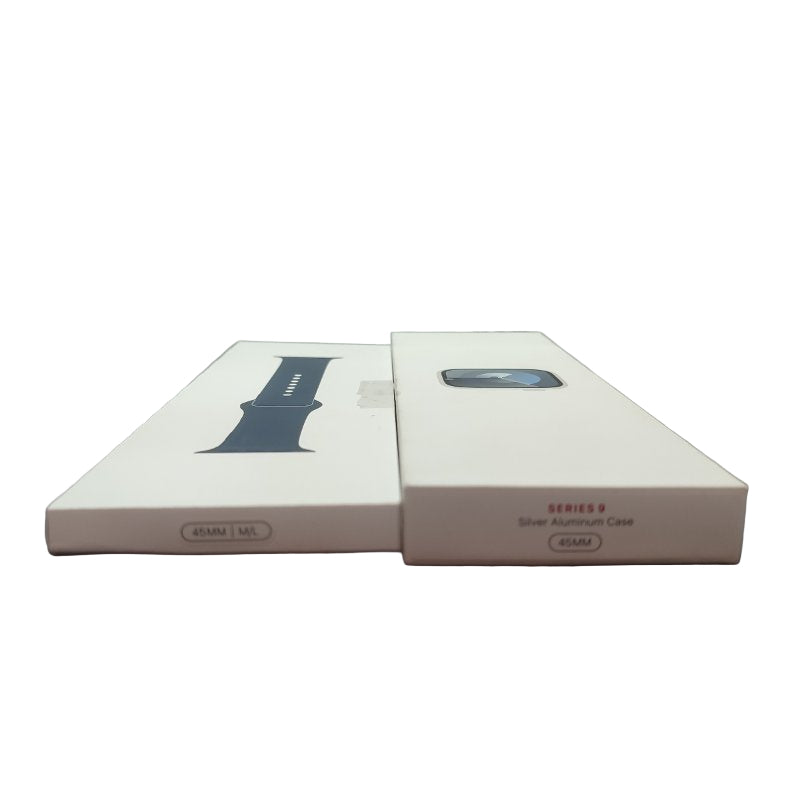 Reloj Apple Watch Series 9 A2984 Silver Al Storm Blue 45mm (M/L)