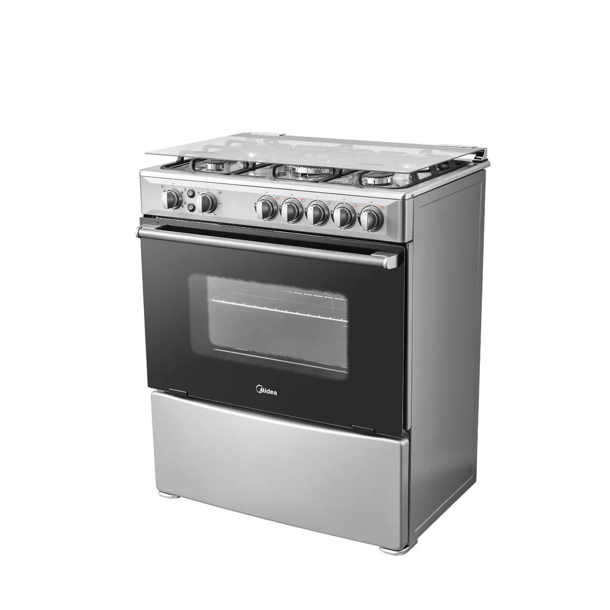 Cocina a Gas 5 Platos Midea MFO-MG30ACQSL Plateado