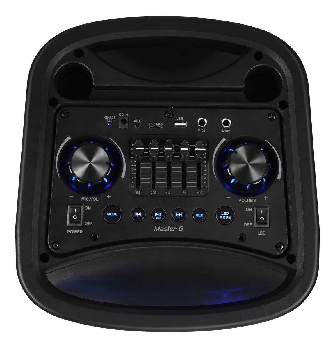 Parlante Bluetooth Karaoke Master-G Phantom 8 x2