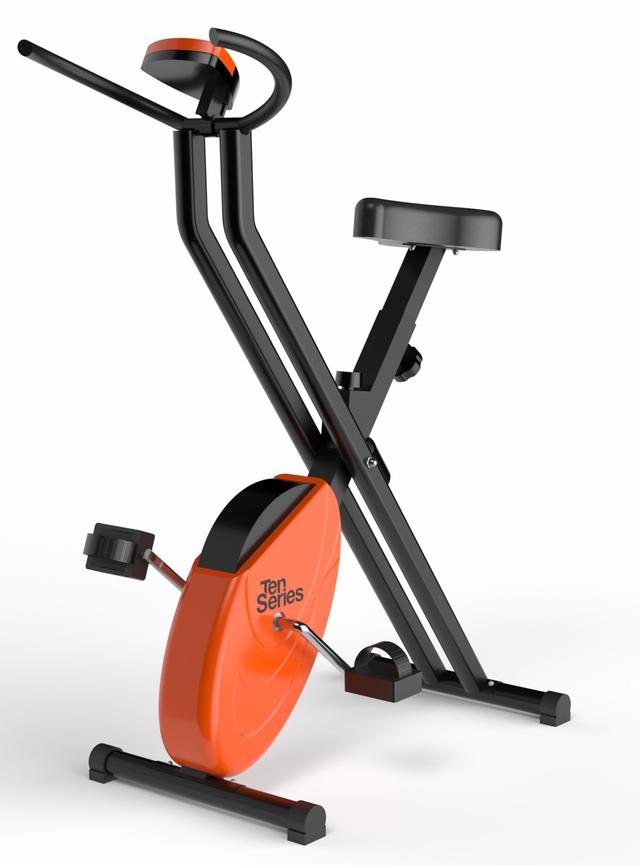 Bicicleta Estática Plegable Ten Series SBX, Naranja