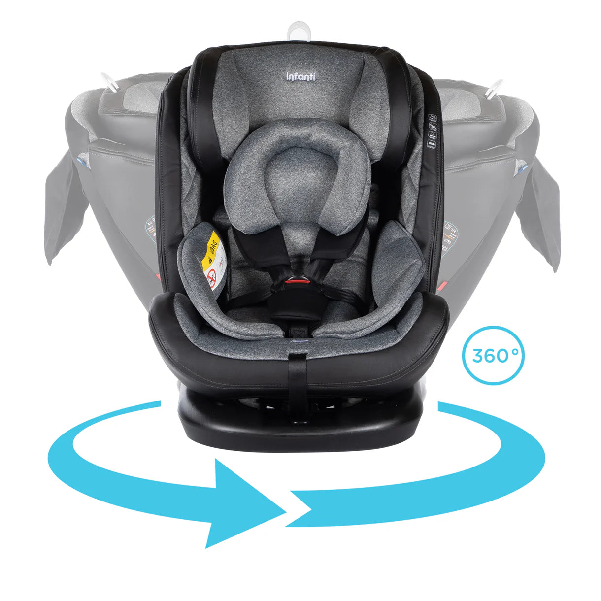 Silla De Auto Convertible Infanti I-Giro 360 Light Grey 1 Unisex