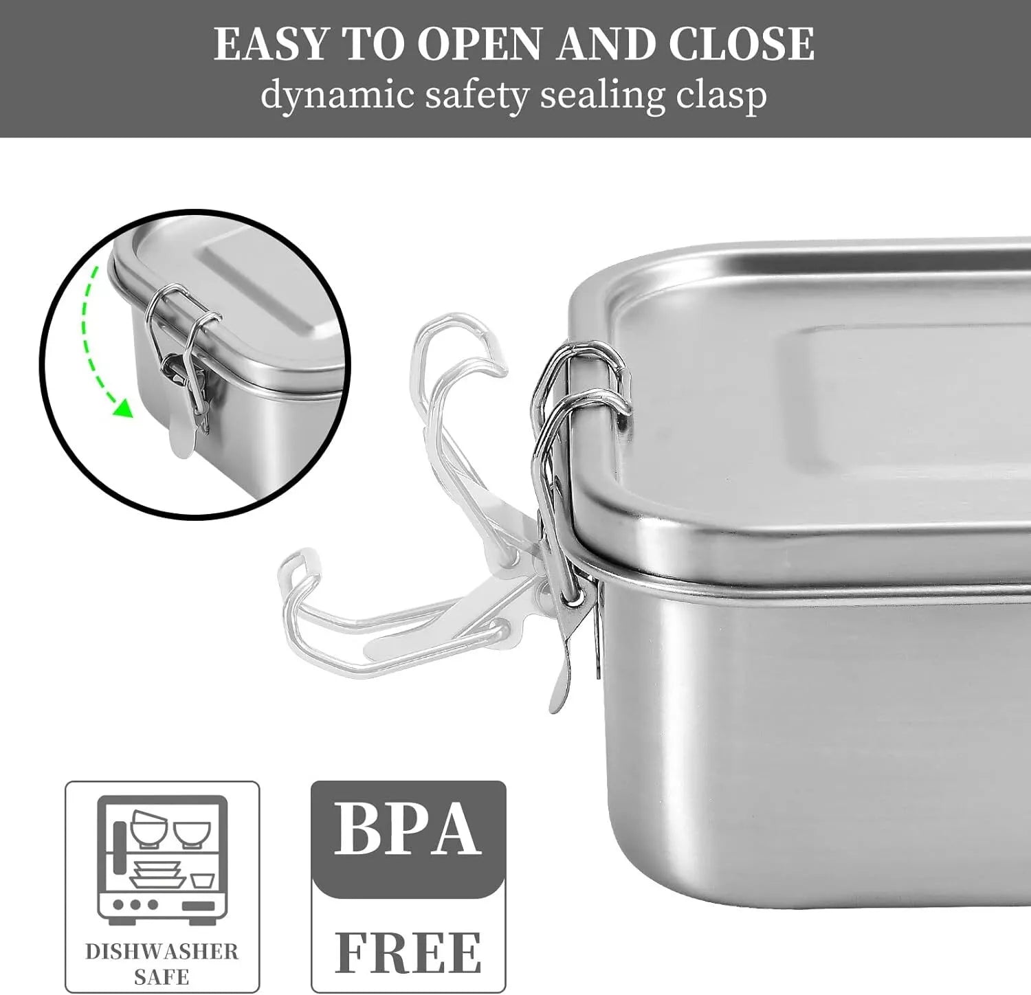 Contenedor Acero Inoxidable Proplanet Lunchbox Y Snackbox 16X11X4 500 Ml