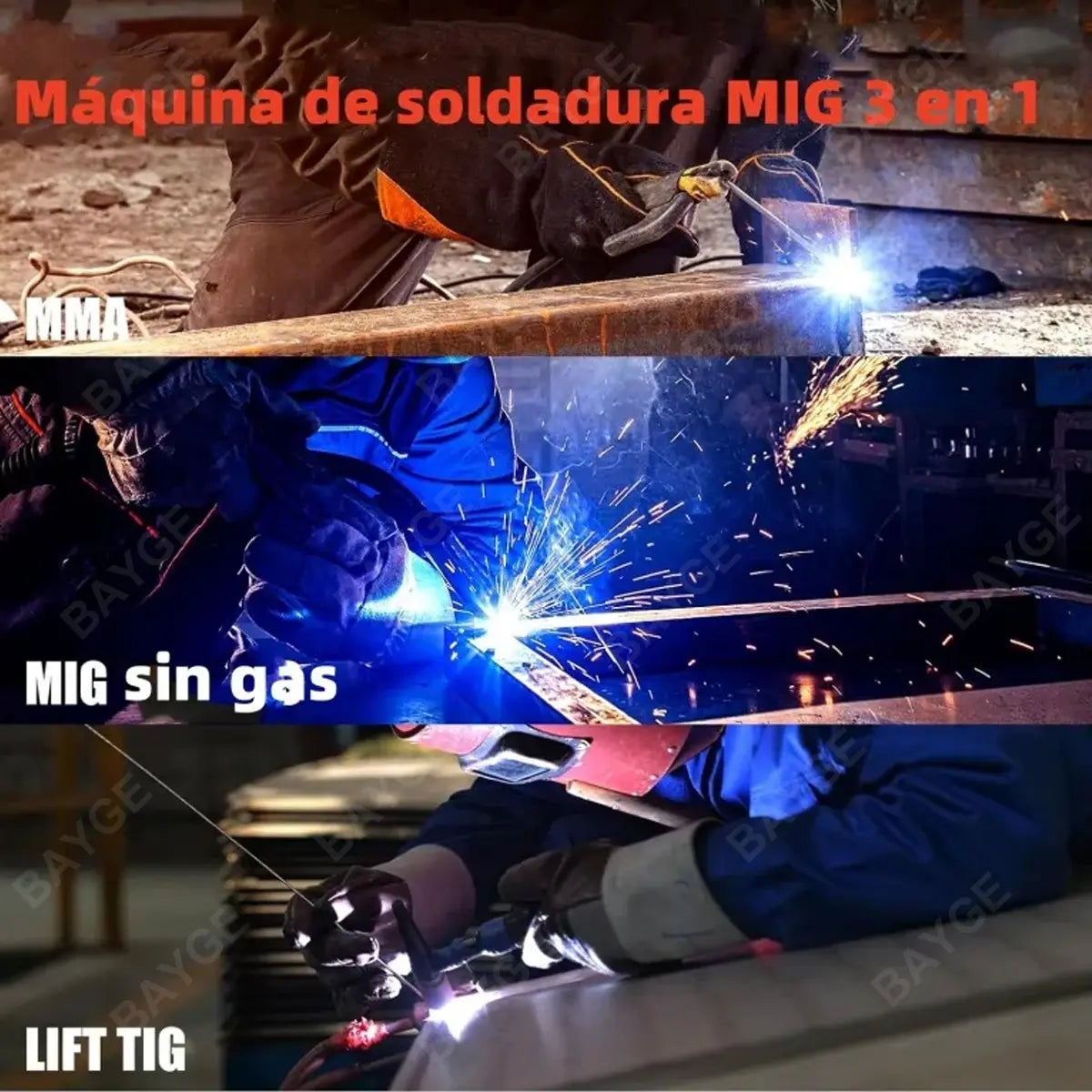 Máquina de Soldar  Spark 250A MIG/MMA/TIG