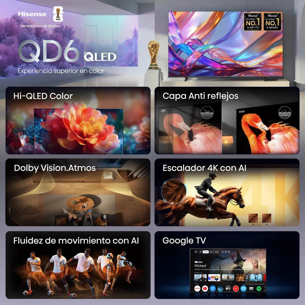 TV QLED 4K Hisense 65QD5 Series QD5 65 Pulgadas