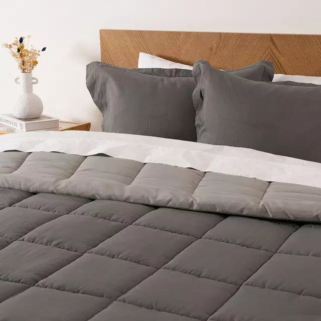 Cubrecama Ultra Soft Mashini Porteño Super King 280 x 240 cm + 2 Fundas Bicolor