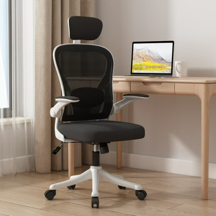 Silla Amia de Escritorio Ergonómica Vidita RBCL25042826, Blanco con Negro