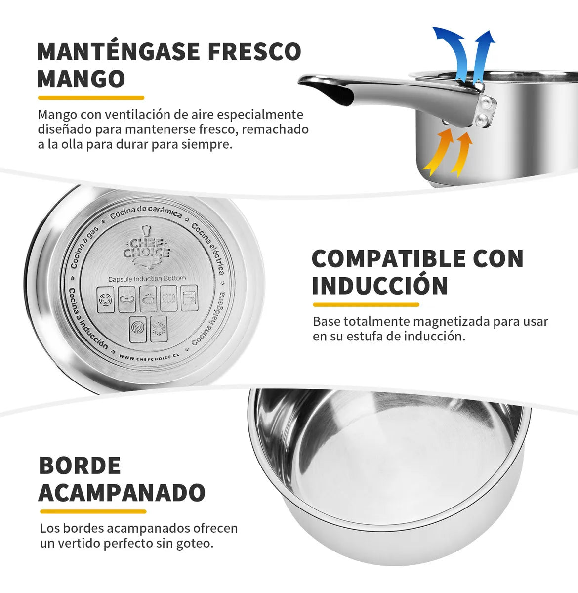 Juego  De Utensilios De Cocina 15 Piezas Generico Acero Inox 4515