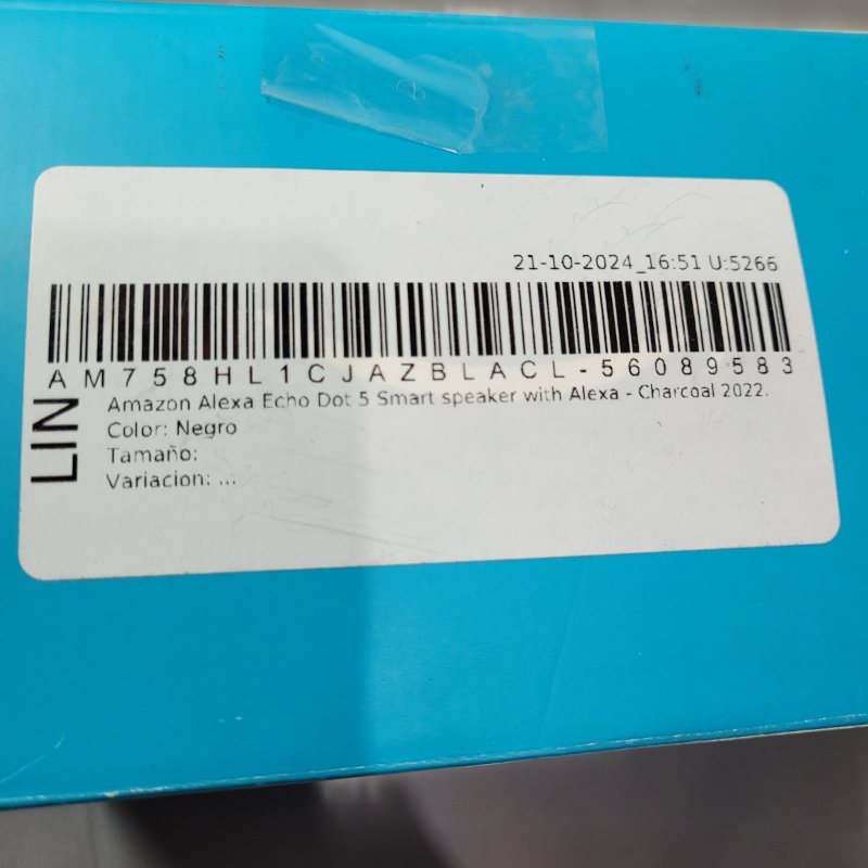 Alexa Alta Voz Inteligente Amazon C2n6l4 - 5ta Generación Negro