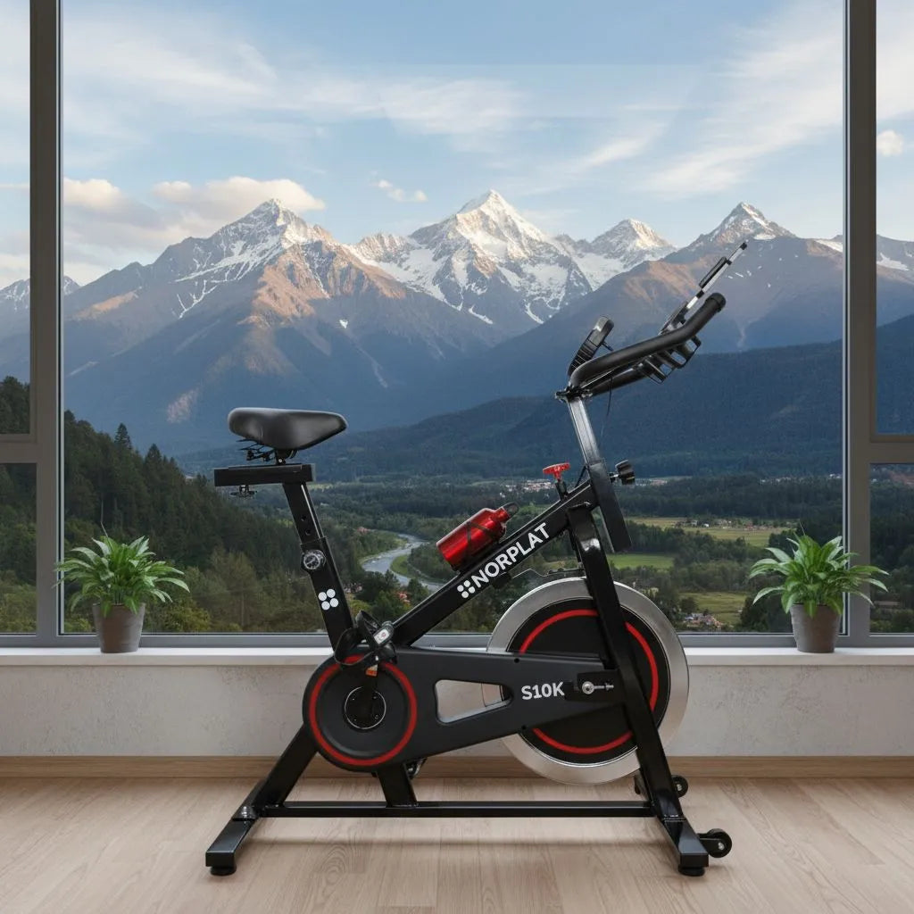 Bicicleta Estática Norplat S10 K, Negro