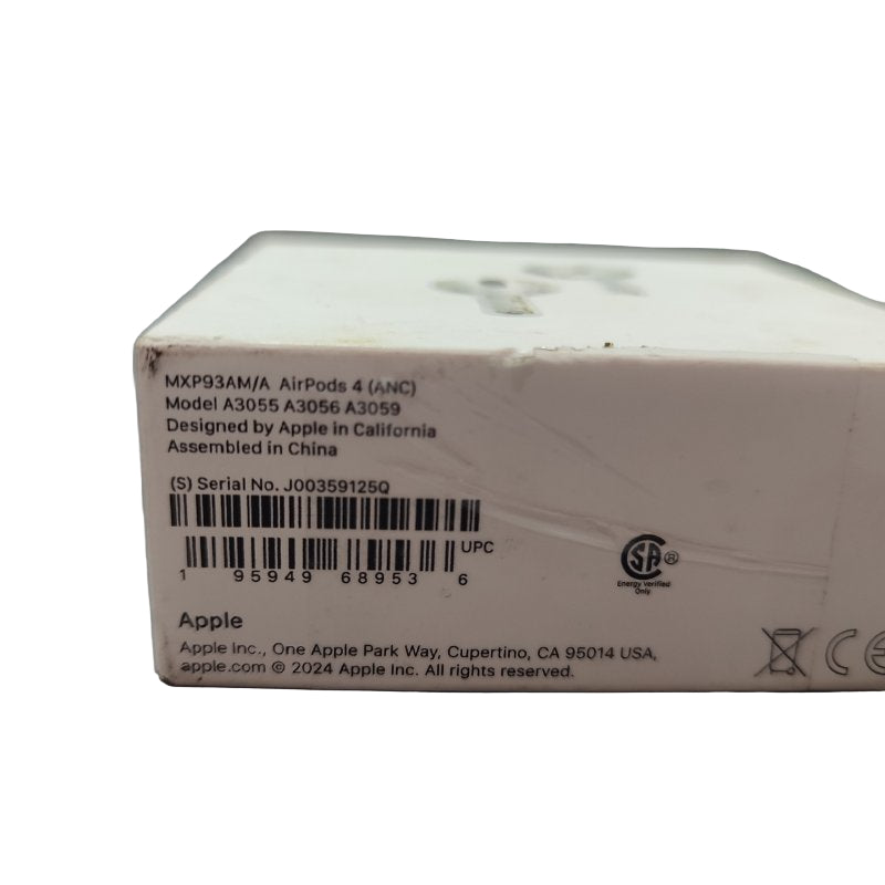Audífonos Apple Airpods 4 / A3055 / A3056 / A3059 White