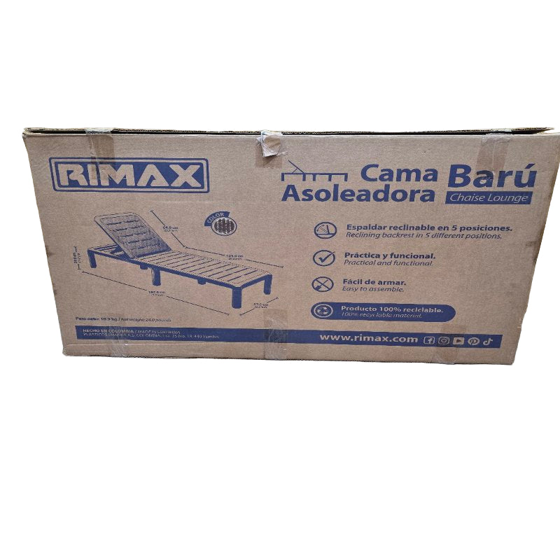 Cama Asoleadora Rimax Baru Mocca