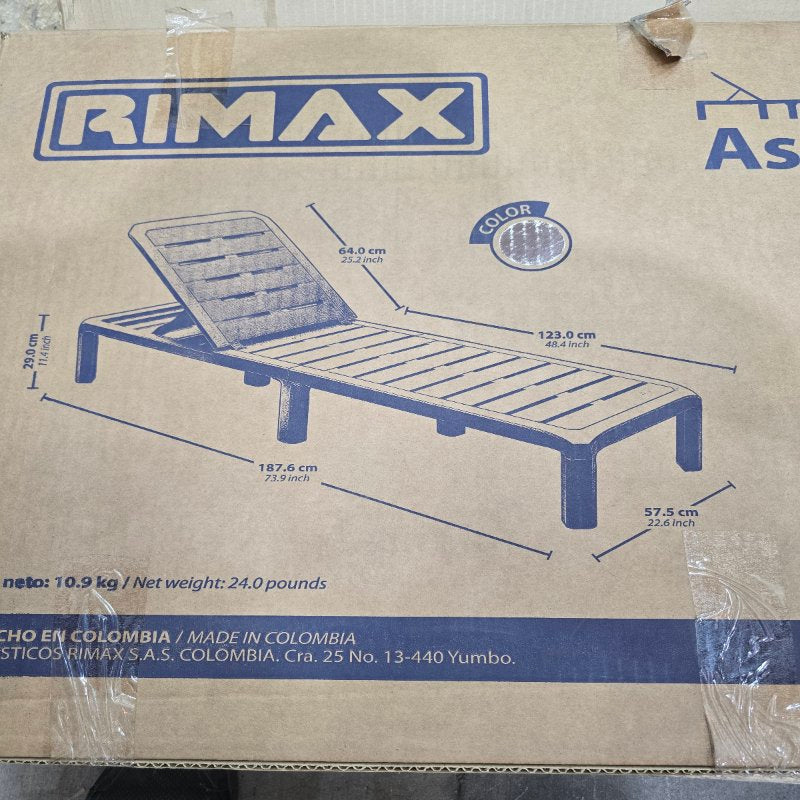 Cama Asoleadora Rimax Baru Mocca