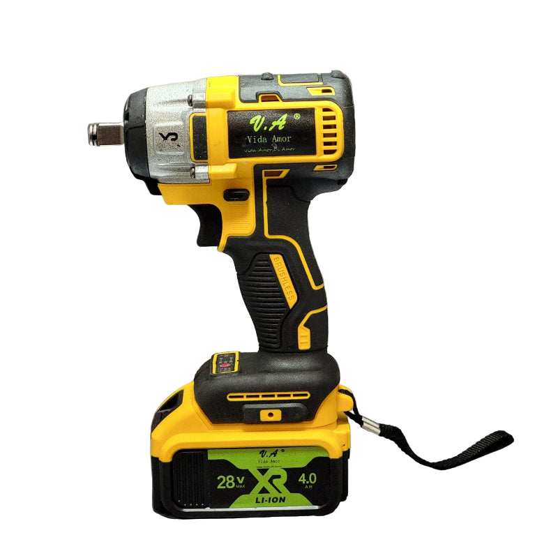 Kit Taladro Inalámbrico Vida Amor Amarillo 28v
