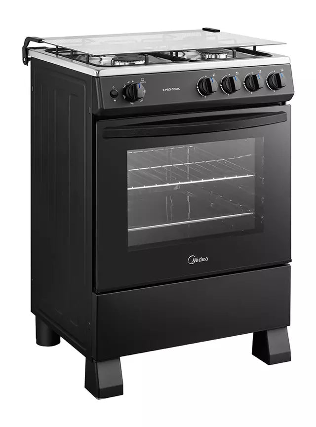 Cocina a Gas 4 Quemadores Midea MFO-MG24TCSSLBK