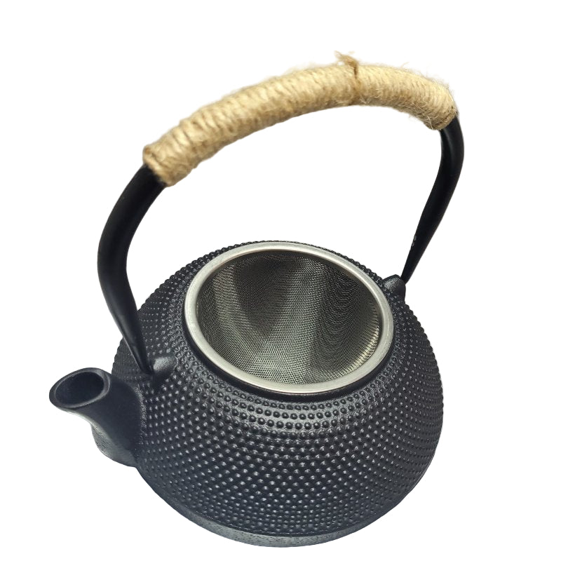 Tetera  De Hierro Fundido Genérico Negro 720 Ml