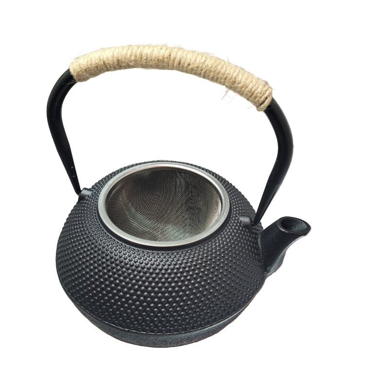 Tetera  De Hierro Fundido Generico Negro 720 Ml