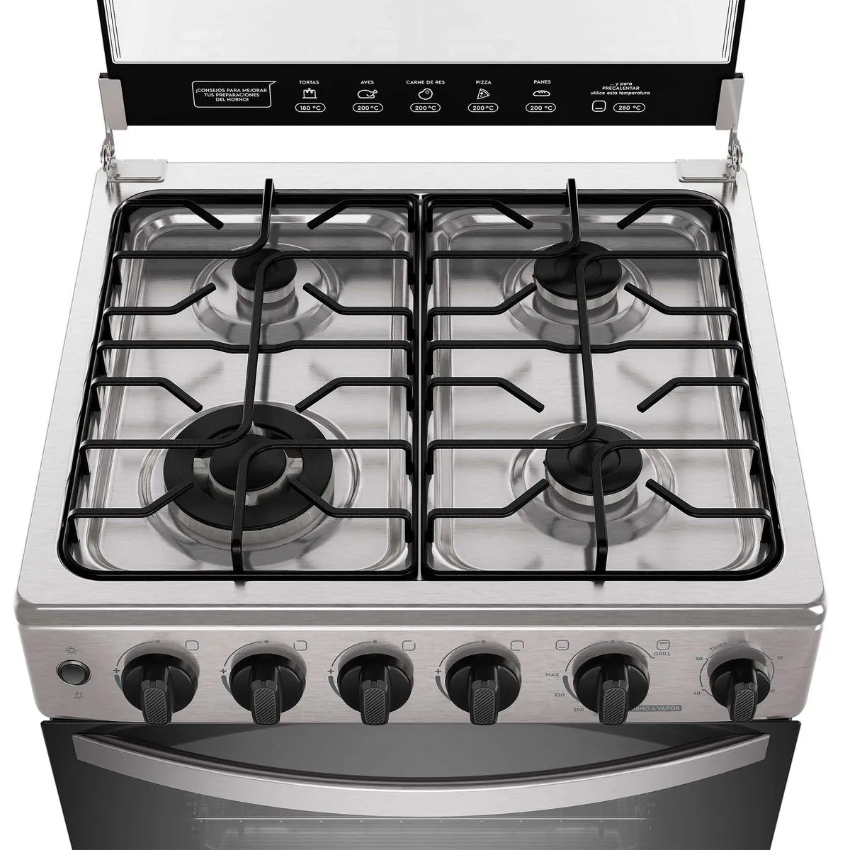 Cocina a Gas 4 Quemadores Mademsa FM4PSC, Inox