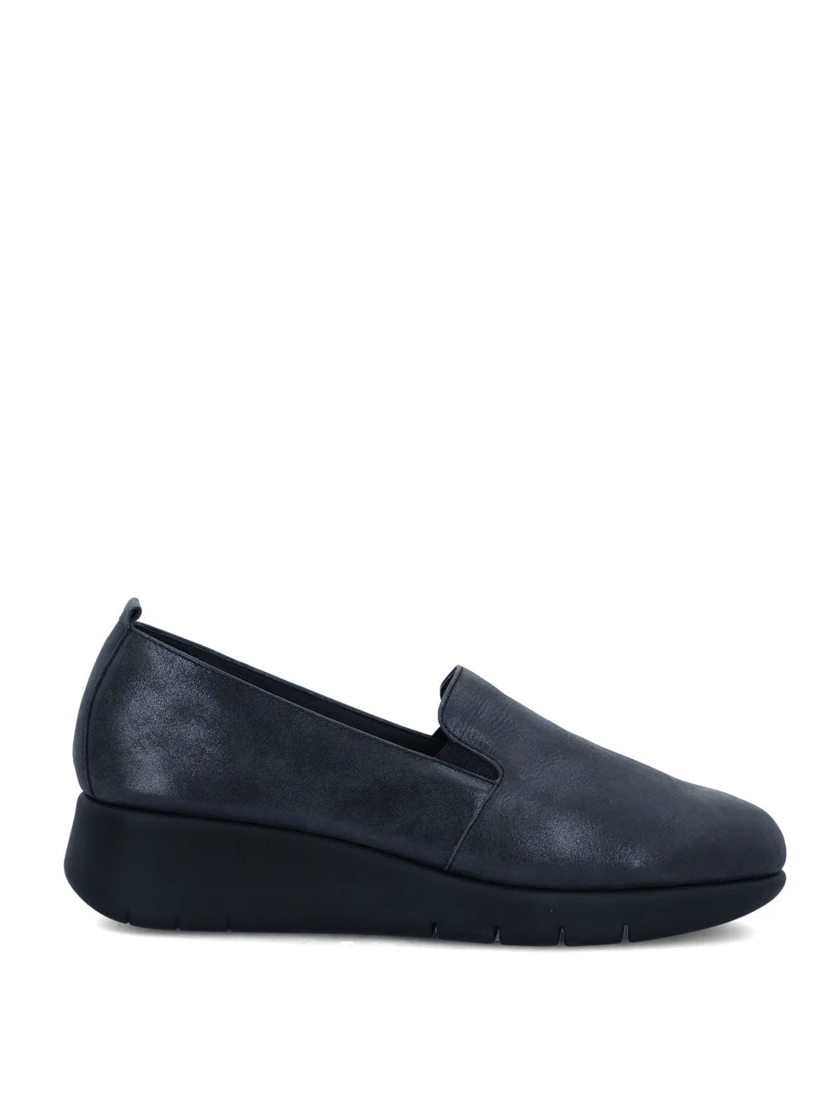 Zapatos de Vestir Hush Puppies Judita Cuero Femenino, Metalizado Navy